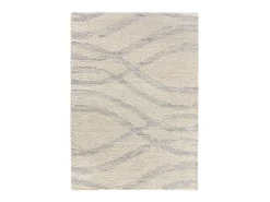 Online Alfombra interior - shaggy escandinavo - plata - 133 x 190 cm - HELIA Plateado