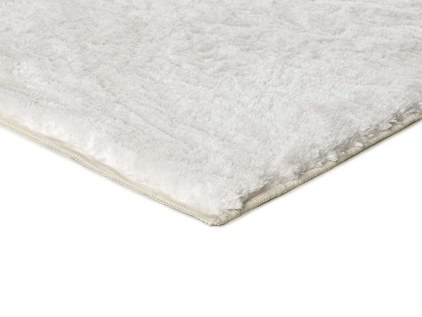 Alfombra interior - shaggy liso - - 80 x 150 cm - ROMA Blanco