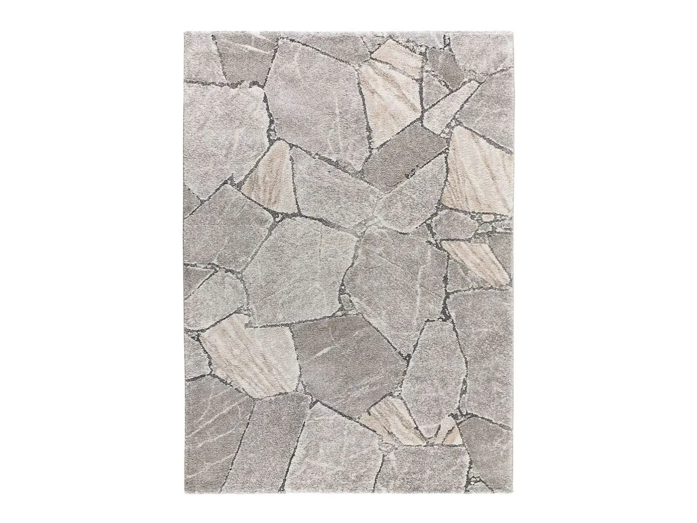 Alfombra De Salón-Alfombra interior - shaggy moderno - - 140 x 200 cm - KIVET Gris