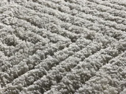 Alfombra De Salón-Alfombra interior - shaggy - plata - 160 x 230 cm - ATESA Plateado