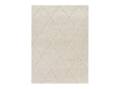 Alfombra De Salón-Alfombra interior - shaggy - - 60 x 120 cm - ATESA Blanco