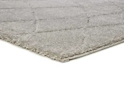 Alfombra interior - shaggy - plata - 160 x 230 cm - MOLIER Plateado Discount