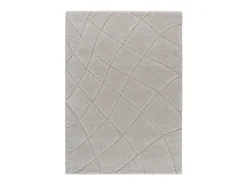 Alfombra interior - shaggy - plata - 160 x 230 cm - MOLIER Plateado Discount