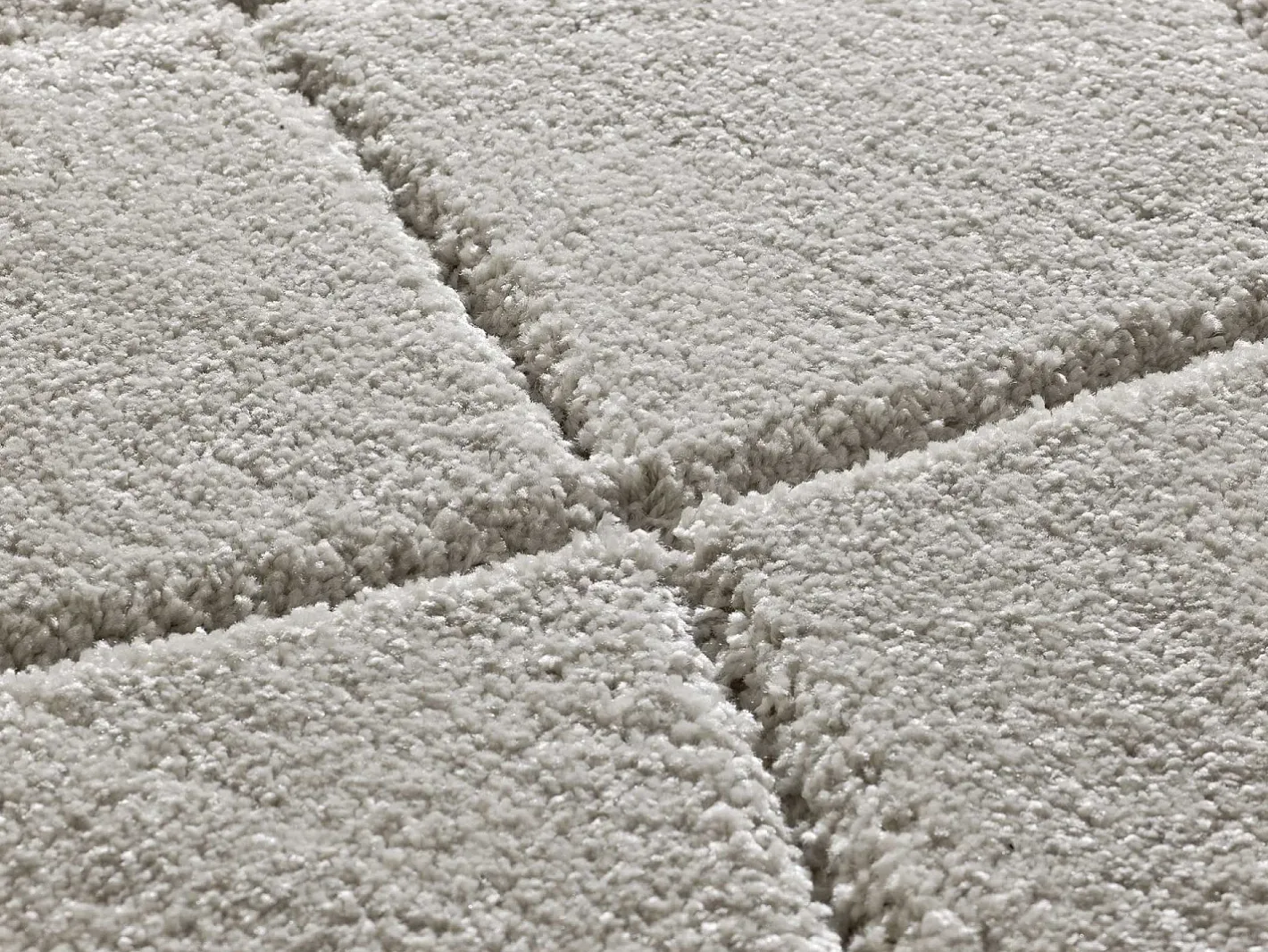 Alfombra interior - shaggy - plata - 160 x 230 cm - MOLIER Plateado Discount