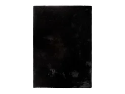Discount Alfombra interior - shaggy liso - - 80 x 150 cm - FOX Negro