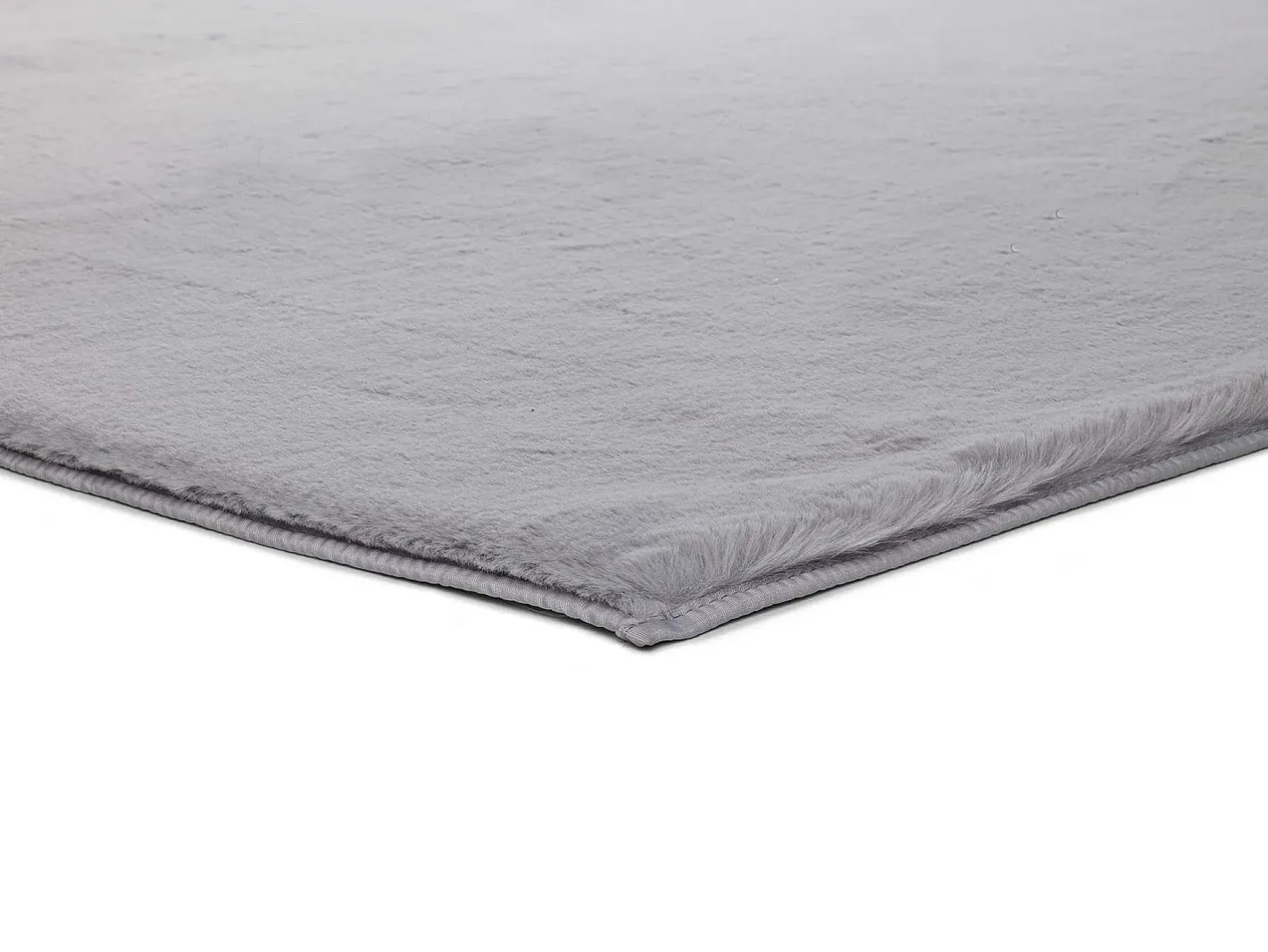 Alfombra De Salón-Alfombra interior - shaggy liso - plata - 80 x 150 cm - FOX Plateado