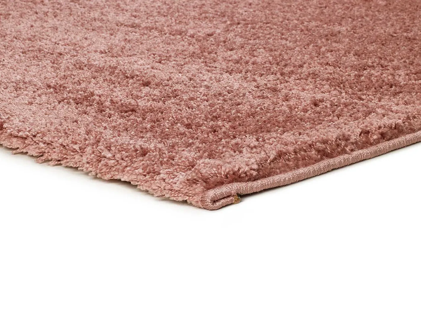 Outlet Alfombra interior - shaggy liso - - 160 x 230 cm - ATLAS Rosa