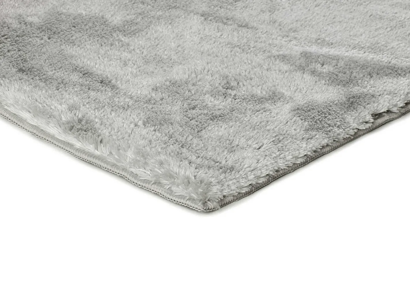 Alfombra De Salón|Alfombra Infantil-Alfombra interior - shaggy liso - plata - 160 x 230 cm - ROMA Plateado