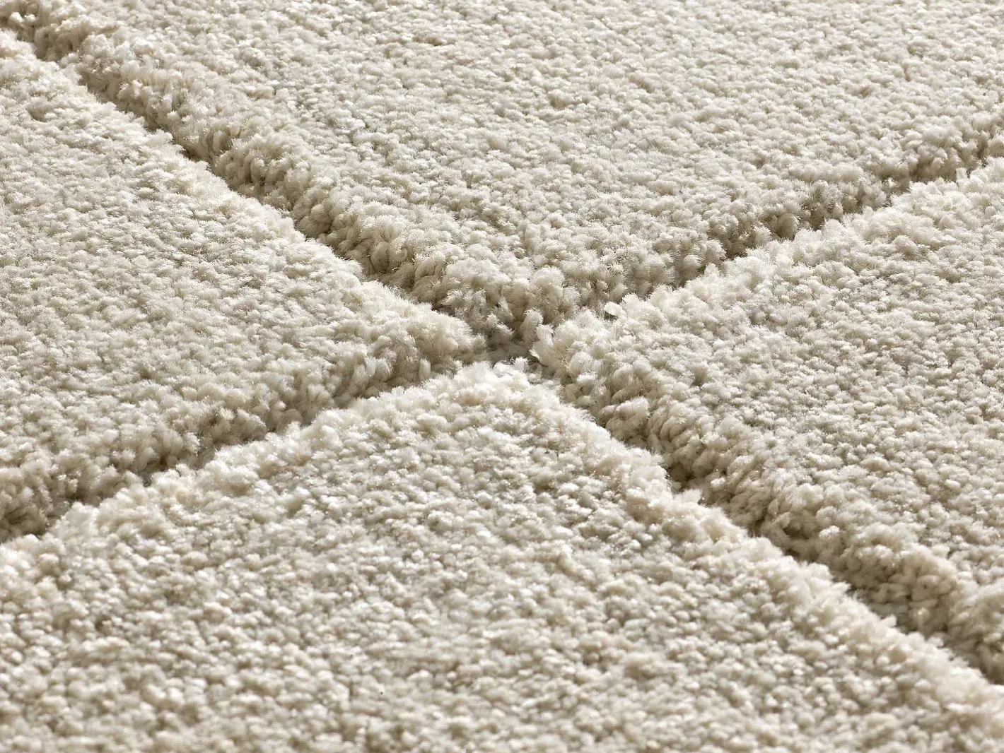Alfombra interior - shaggy - - 133 x 190 cm - MOLIER Blanco Best