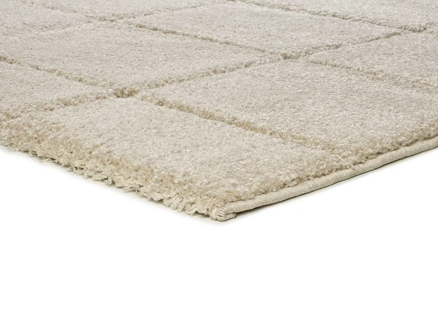 Alfombra interior - shaggy - - 133 x 190 cm - MOLIER Blanco Best