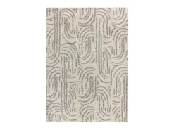 Alfombra interior - shaggy escandinavo - plata - 80 x 150 cm - HELIA Plateado Clearance