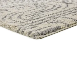 Alfombra interior - shaggy escandinavo - plata - 80 x 150 cm - HELIA Plateado Clearance