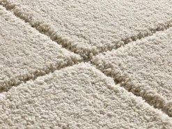 Alfombra interior - shaggy - - 160 x 230 cm - MOLIER Blanco Hot