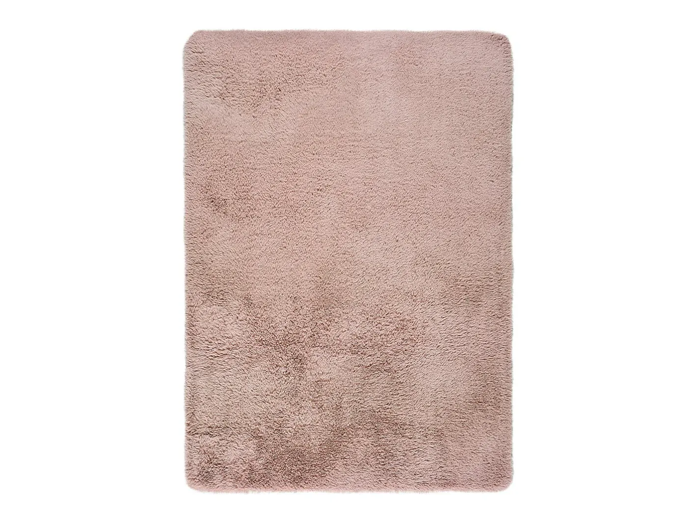 Alfombra De Salón-Alfombra interior - shaggy liso - maquillaje - 60 x 100 cm - ALPACA Rosa palo