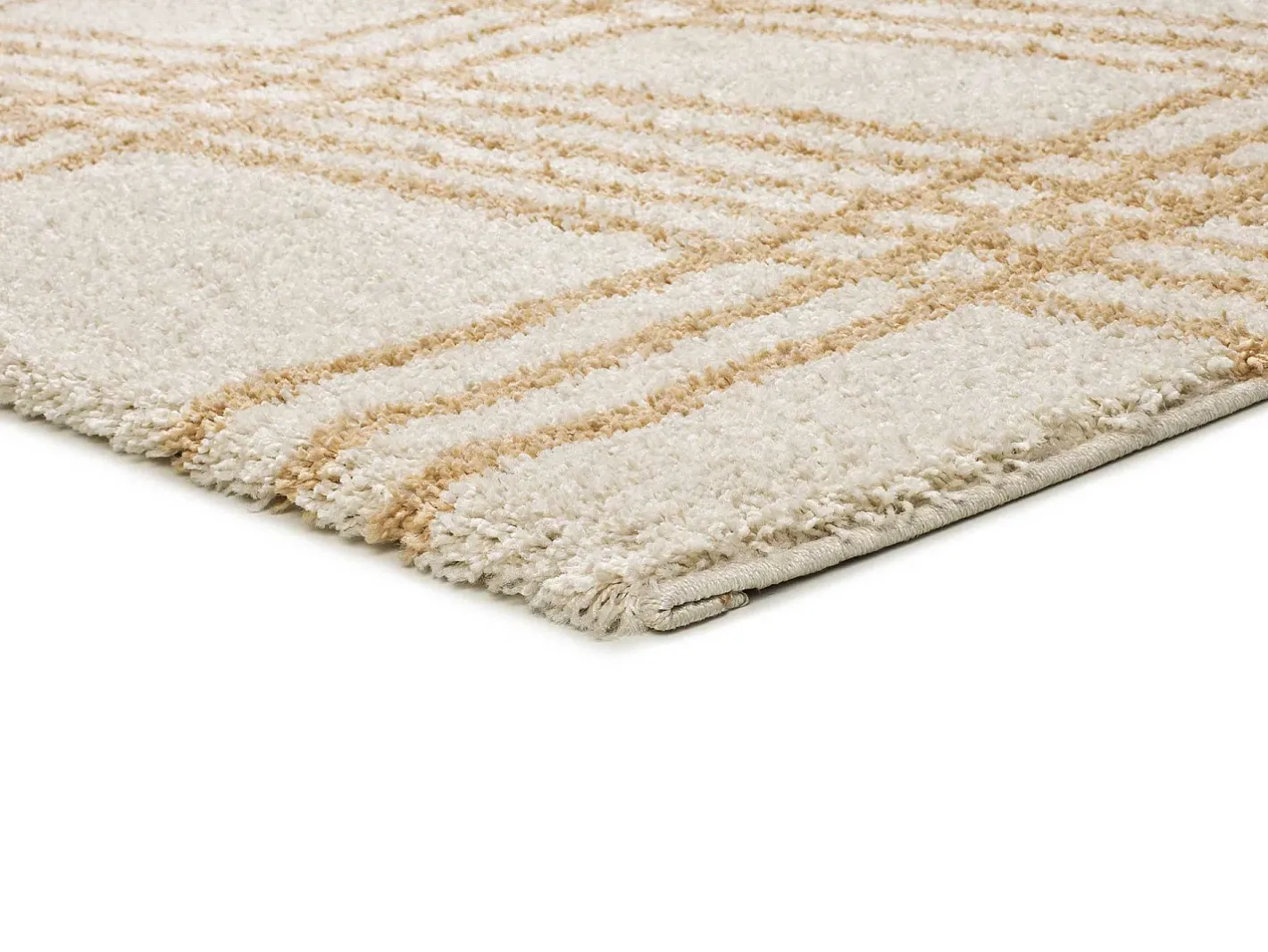 Alfombra interior - shaggy nórdico - - 133 x 190 cm - HELIA Beige Sale