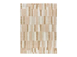 Alfombra interior - shaggy geométrico - - 80 x 150 cm - SERENE TERRA Beige