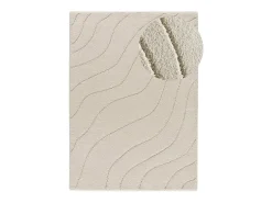Alfombra interior - shaggy - - 160 x 230 cm - MOLIER Blanco