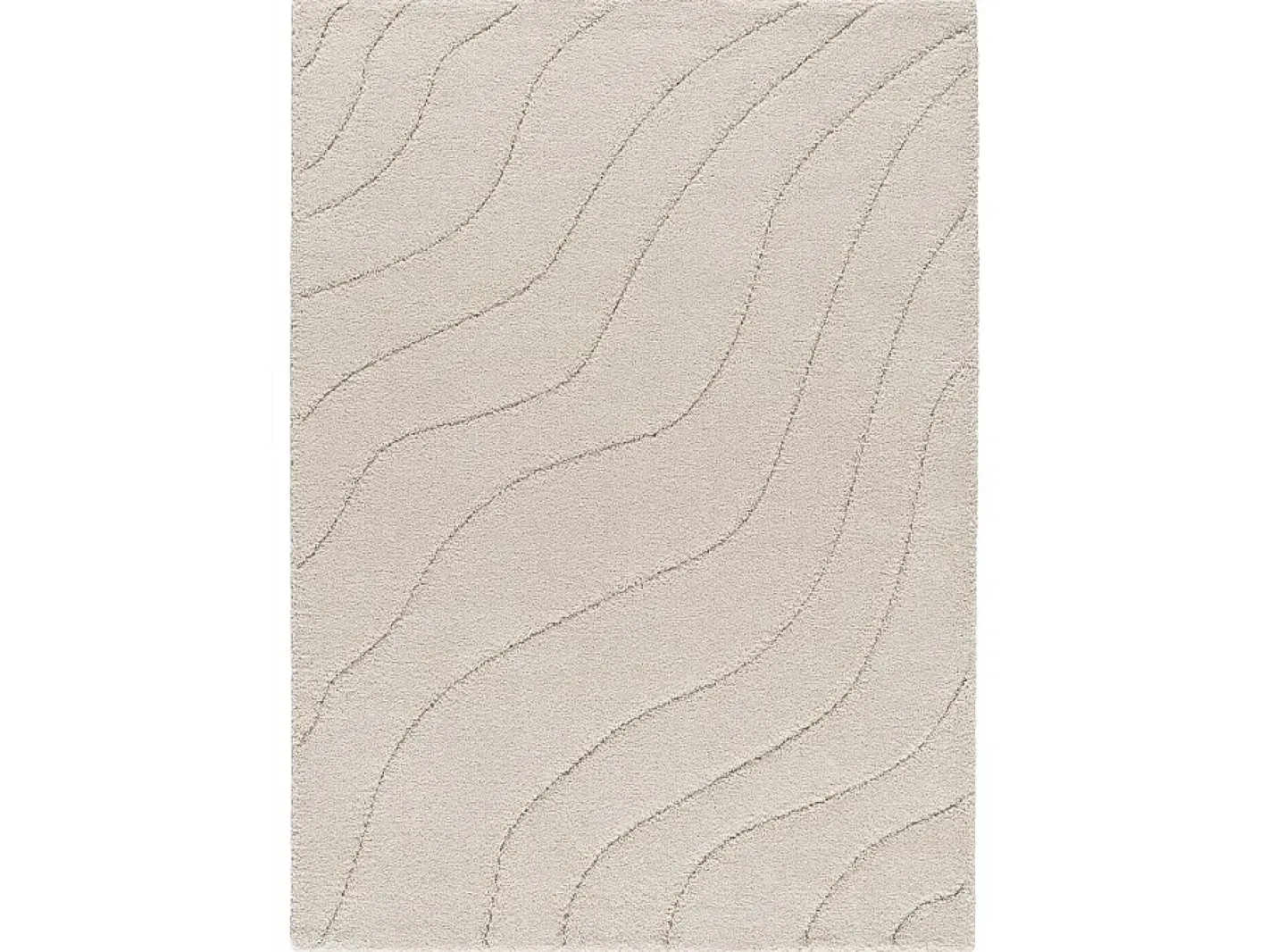 Alfombra interior - shaggy - - 60 x 120 cm - MOLIER Blanco Hot
