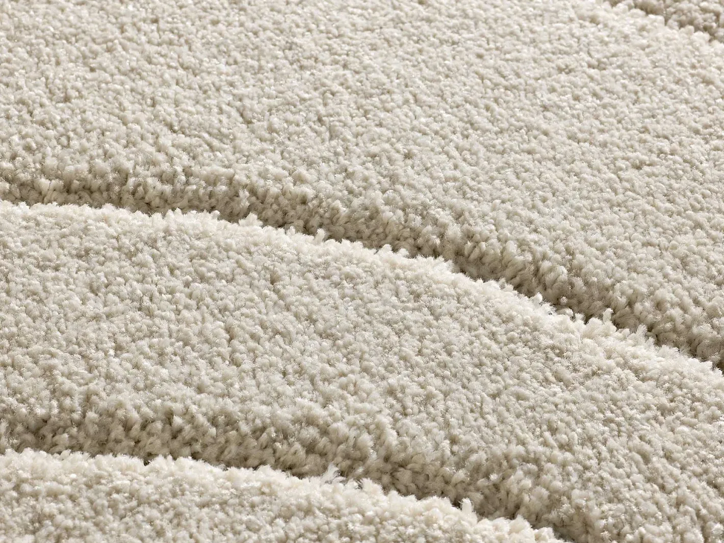 Alfombra interior - shaggy - - 60 x 120 cm - MOLIER Blanco Hot