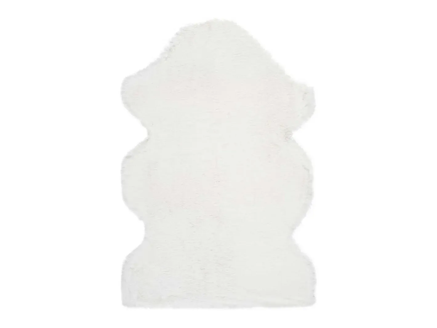 Alfombra interior - shaggy liso - - 60 x 90 cm - FOX Blanco
