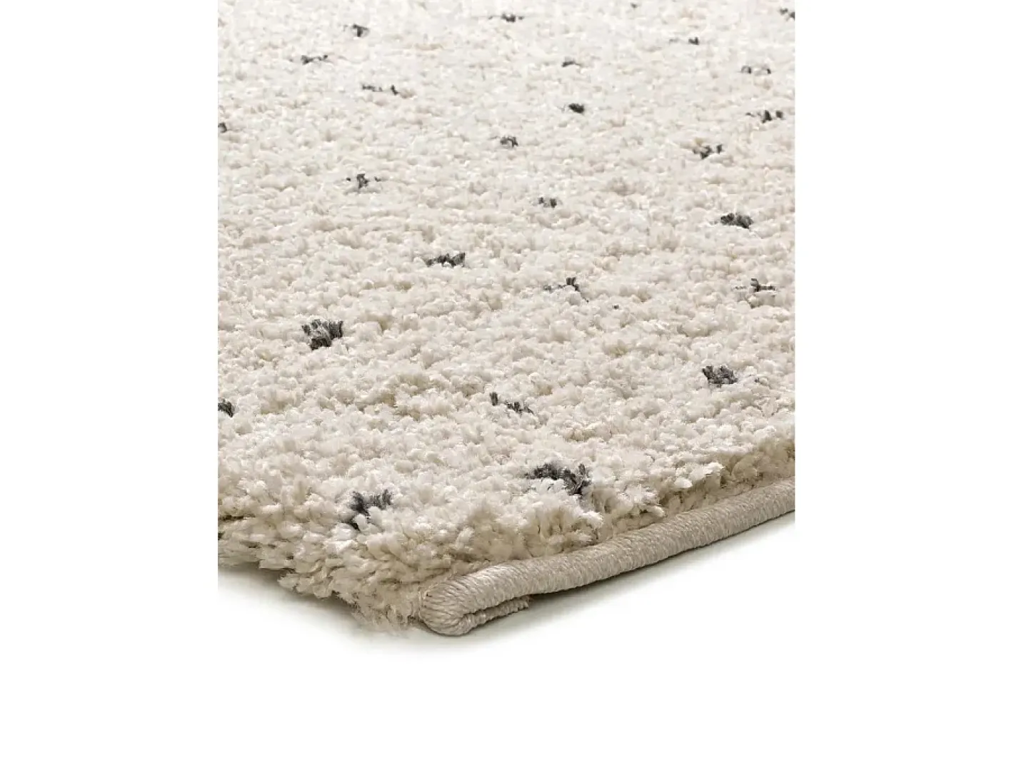 Alfombra interior - shaggy moderno - crema / negro - 160 x 230 cm - LUSH Negro / Crema Online
