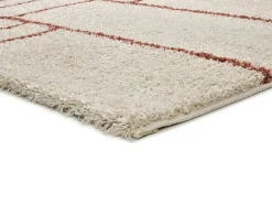 Alfombra De Salón-Alfombra interior - shaggy geométrico - caldera - 133 x 190 cm - HELIA Cobrizo