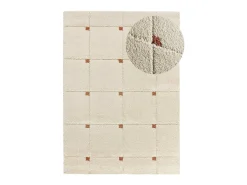 Discount Alfombra interior - shaggy geométrico - caldera - 80 x 150 cm - BRENDA Cobrizo
