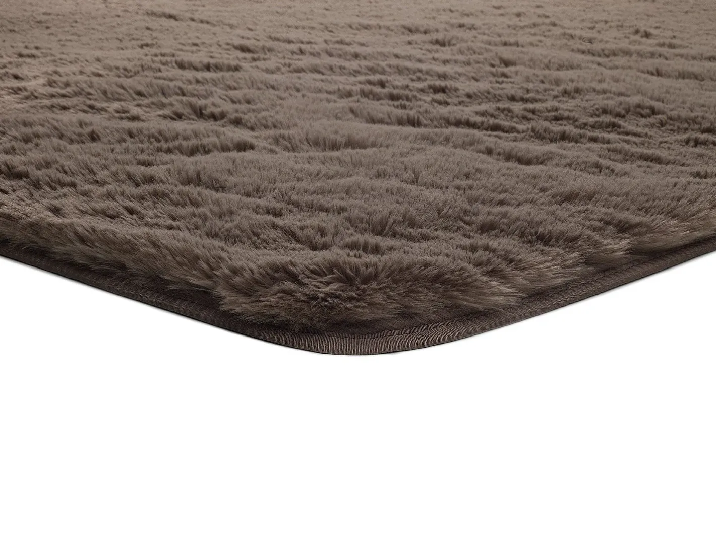 New Alfombra interior - shaggy liso - visón - 160 x 230 cm - ALPACA Topo