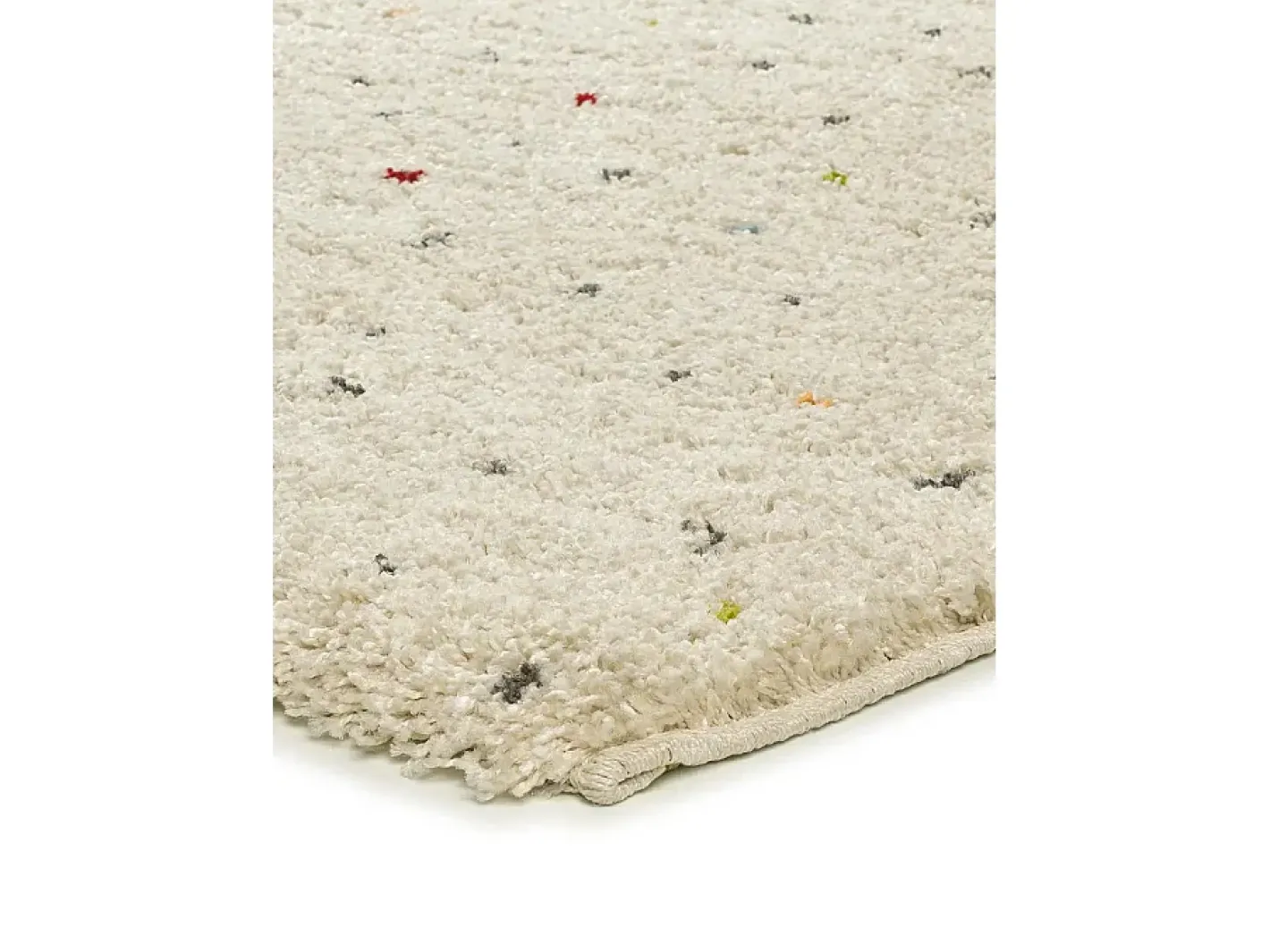 Online Alfombra interior - shaggy moderno - - 140 x 200 cm - LUSH Crema / Multicolor