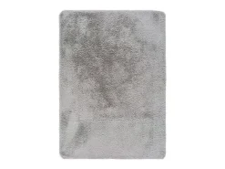 Alfombra De Salón-Alfombra interior - shaggy liso - plata - 80 x 150 cm - ALPACA Plateado