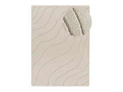 Alfombra De Salón-Alfombra interior - shaggy - - 80 x 150 cm - MOLIER Blanco