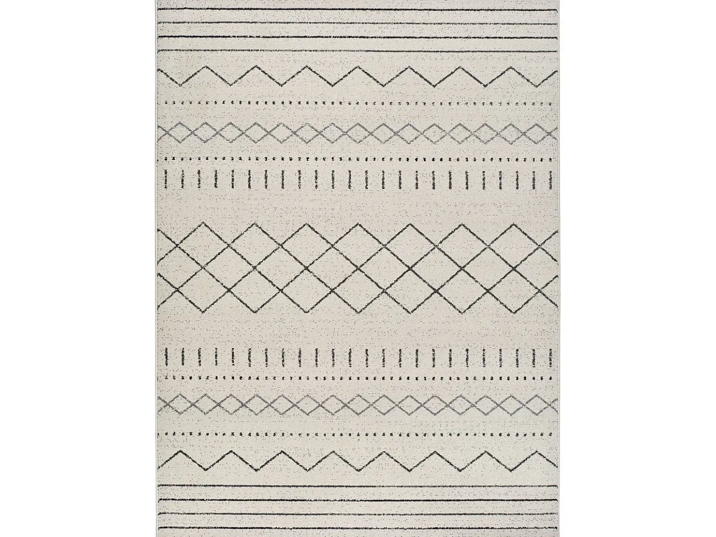 Outlet Alfombra interior - étnico - - 140 x 200 cm - AKKA Blanco