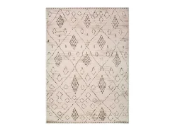 Alfombra interior - étnico - / marrón - 133 x 190 cm - CERES Crema New