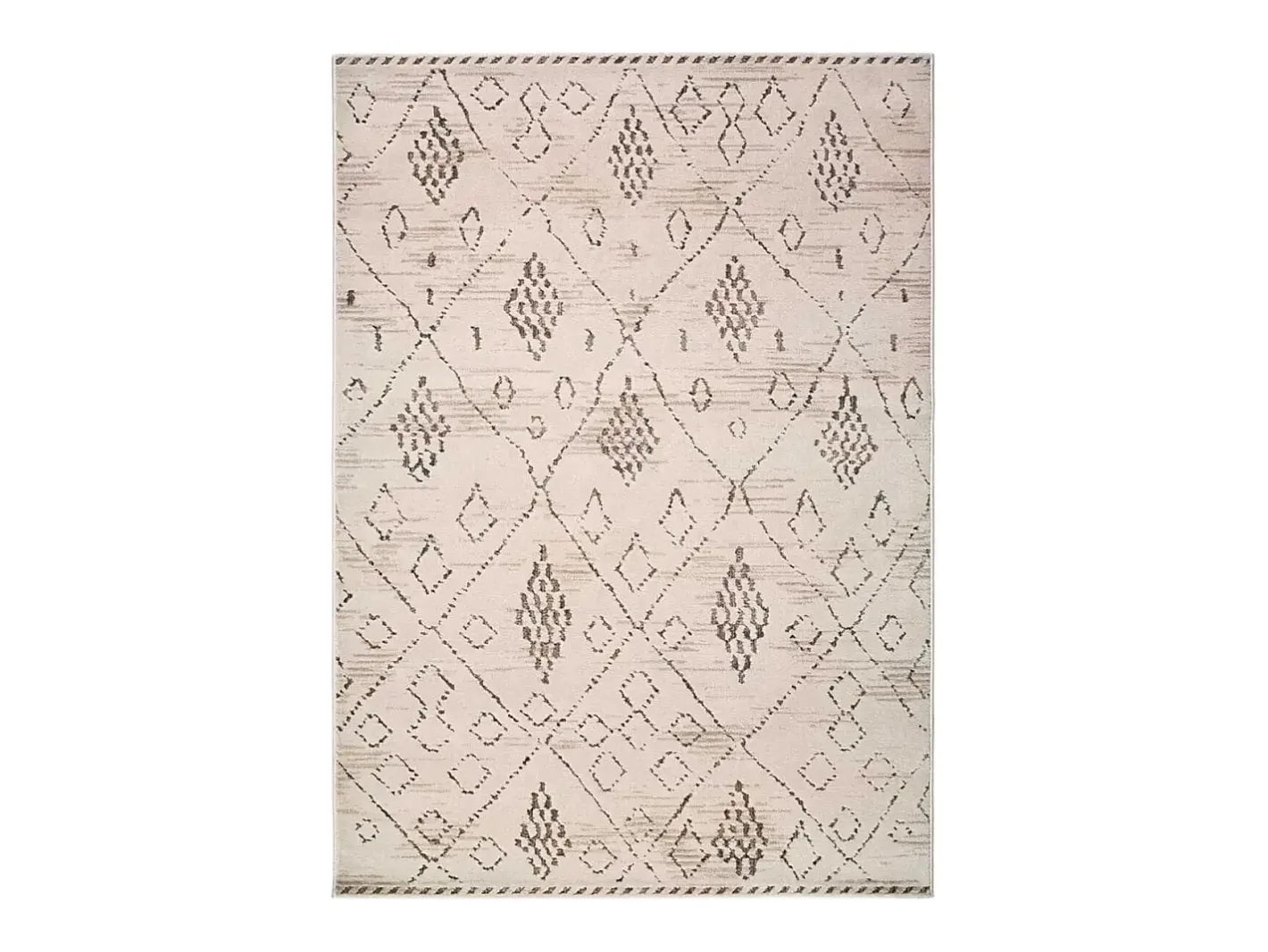 Alfombra interior - étnico - / marrón - 133 x 190 cm - CERES Crema New