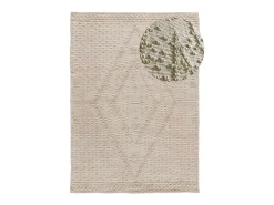 Alfombra interior - étnico con relieve - - 160 x 230 cm - PAMUK Crema Clearance