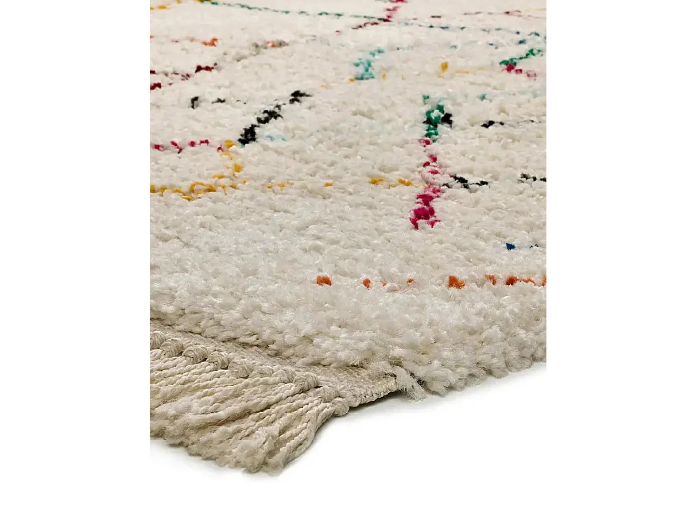 Alfombra De Salón-Alfombra interior - étnico - - 135 x 190 cm - YEBEL Blanco