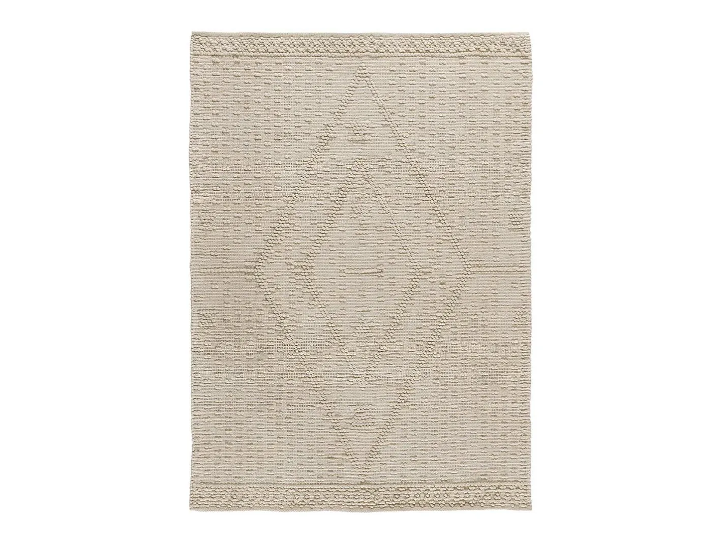 Alfombra interior - étnico con relieve - - 80 x 120 cm - PAMUK Crema New