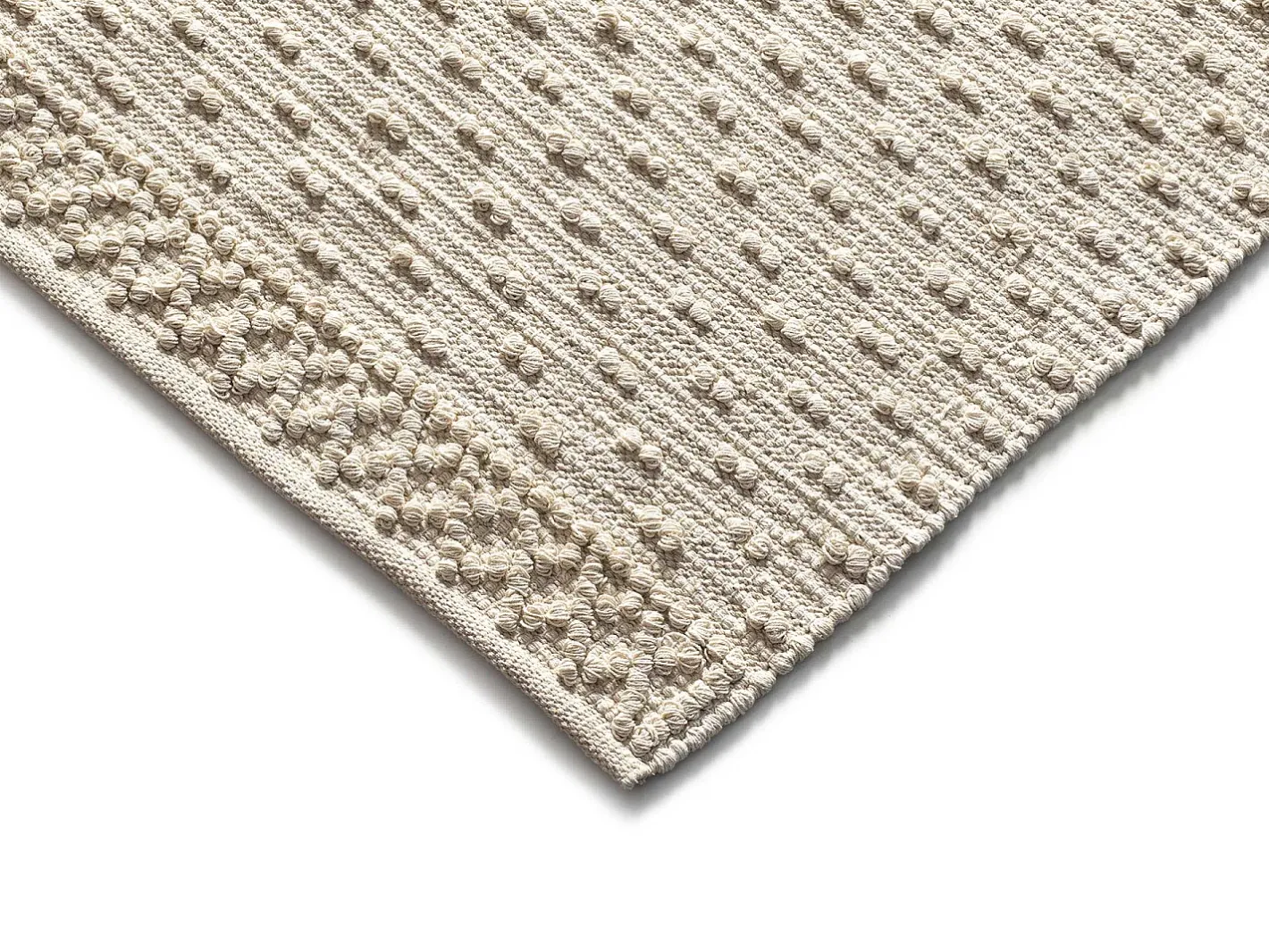 Alfombra De Salón-Alfombra interior - étnico con relieve - - 120 x 170 cm - PAMUK Crema