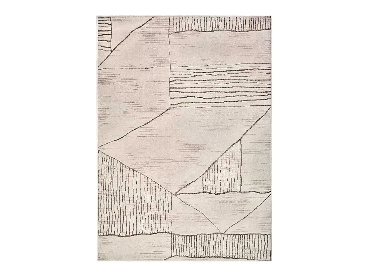 Alfombra De Salón-Alfombra interior - étnico - / marrón - 200 x 285 cm - CERES Crema