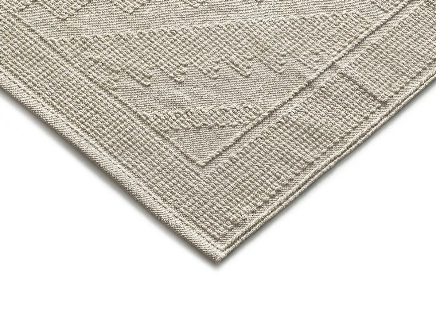 Best Alfombra interior - étnico con relieve - - 60 x 90 cm - PAMUK Crema