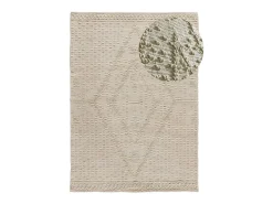 Clearance Alfombra interior - étnico con relieve - - 60 x 90 cm - PAMUK Crema