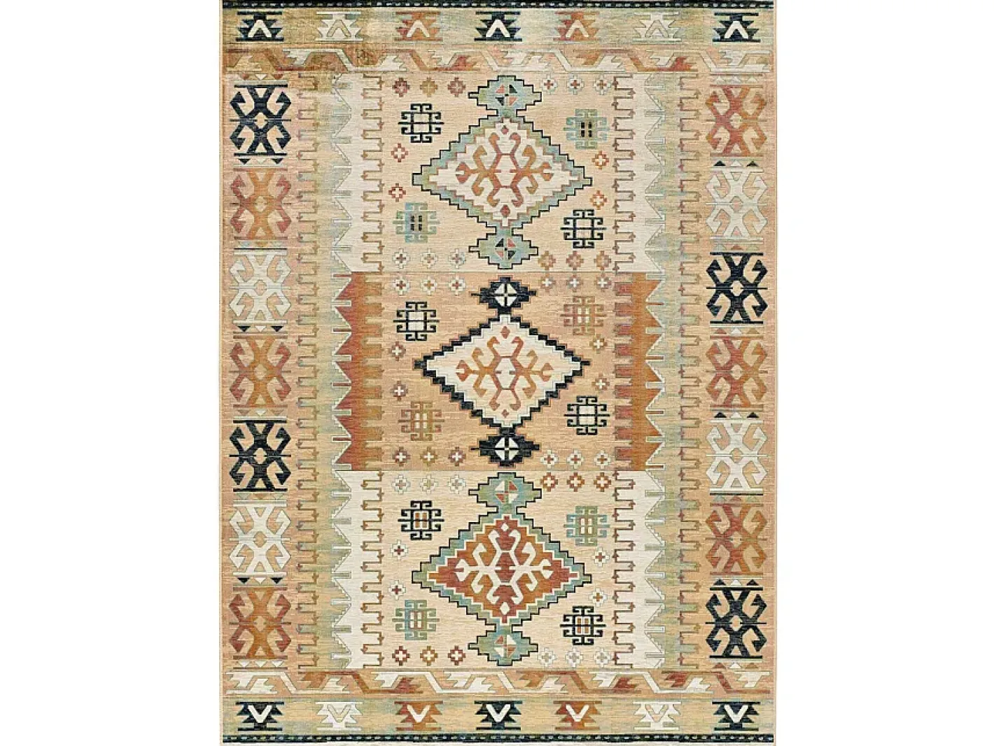 Alfombra De Salón-Alfombra interior - étnico - - 95 x 140 cm - ANTALIA Multicolor