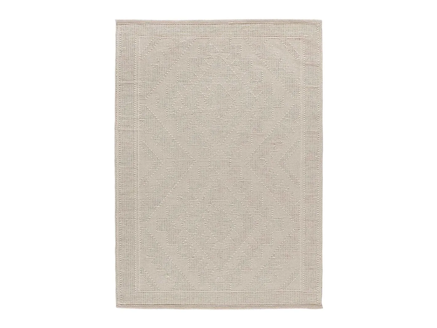 Alfombra interior - étnico con relieve - - 80 x 120 cm - PAMUK Crema Online