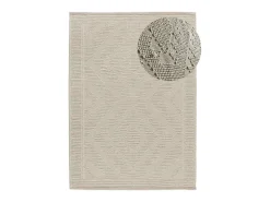 Alfombra interior - étnico con relieve - - 80 x 120 cm - PAMUK Crema Online