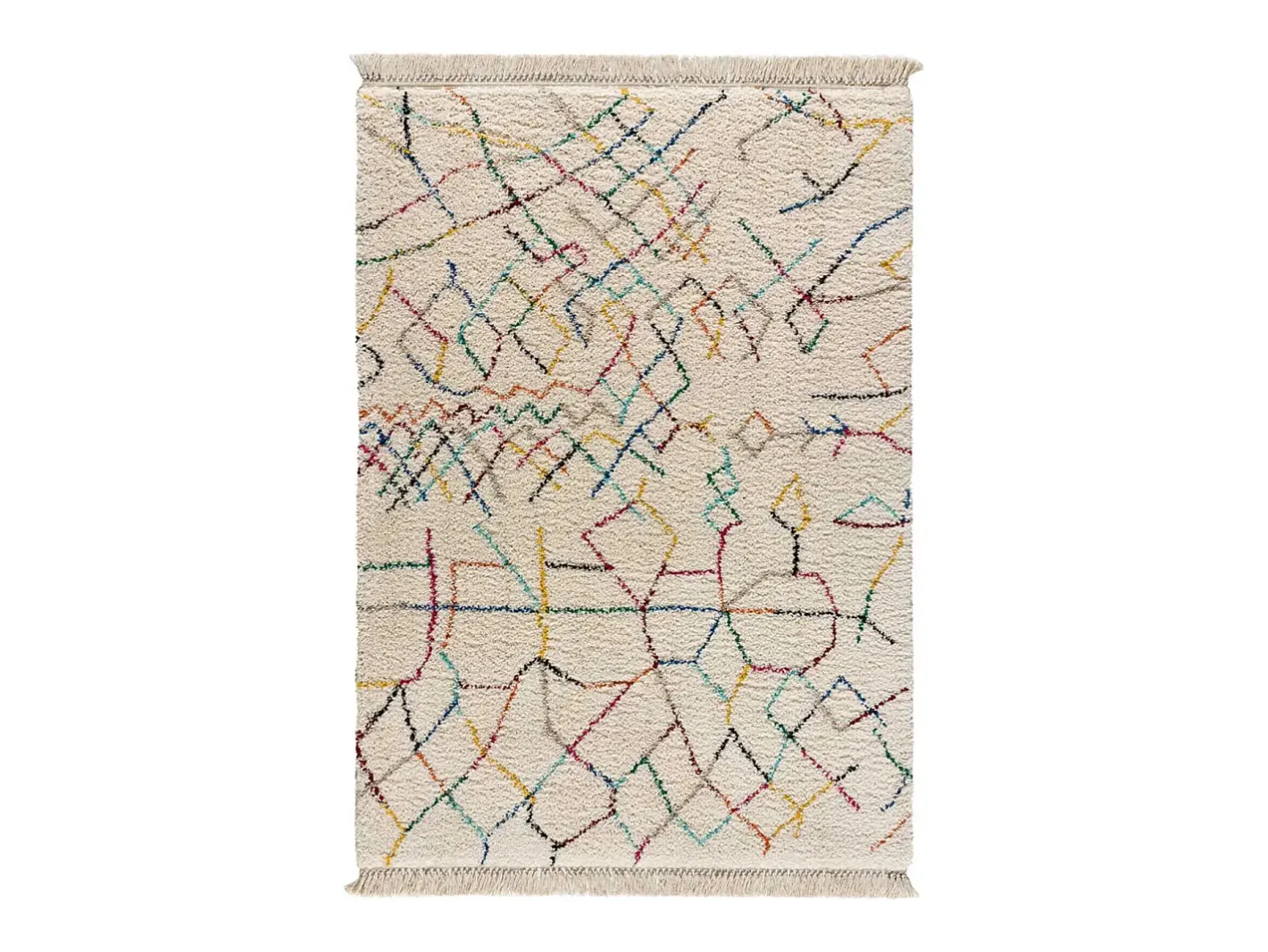 Alfombra De Salón-Alfombra interior - étnico - - 200 x 290 cm - YEBEL Blanco