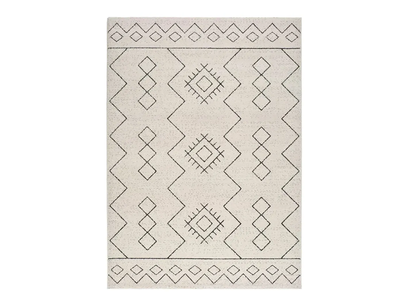 Alfombra De Salón-Alfombra interior - étnico - - 140 x 200 cm - MALIKA Blanco