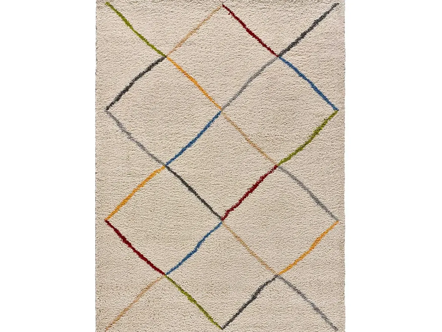 Alfombra De Salón-Alfombra interior - étnico - - 80 x 150 cm - KASBAH Blanco