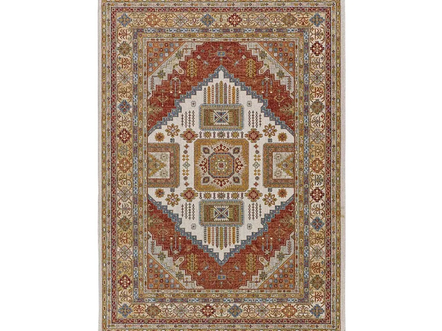 Alfombra De Salón-Alfombra interior - vintage - caldera - 140 x 200 cm - ANTHEA Cobrizo