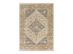 Alfombra De Salón-Alfombra interior - vintage - beige / gris - 133 x 190 cm - DELTA Gris / Beige