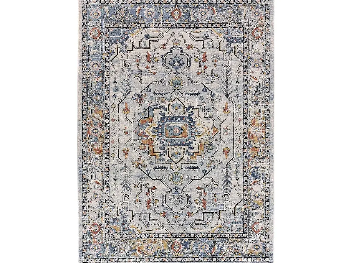 Alfombra De Salón-Alfombra interior - vintage - - 120 x 170 cm - MABEL Gris